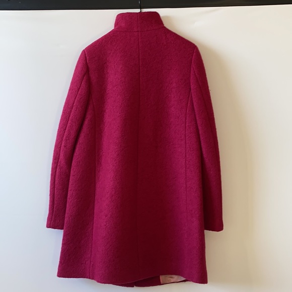 Kate Spade collared wool jacket berry red Sz S NWT - Picture 11 of 11